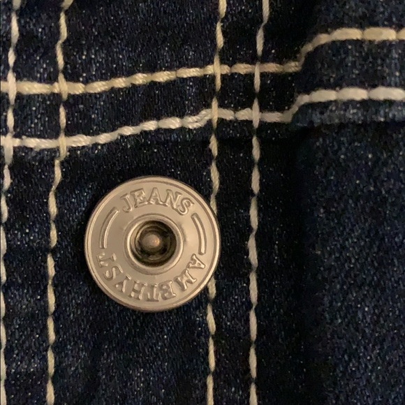 Blue denim crop jean jacket - Picture 3 of 8